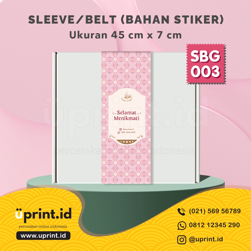 

SLEEVE / BELT |Bahan Stiker|45 x 7cm| Sabuk Pita Label | SBG-003