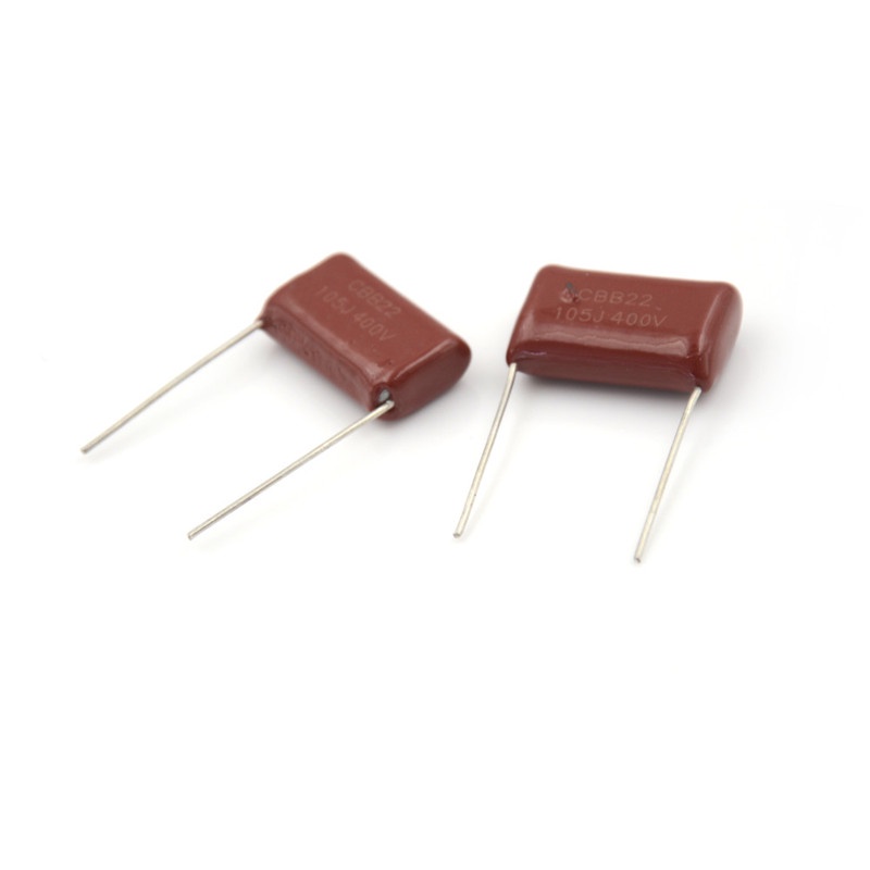 【Theredsunrisesiwy.id】10pcs LED Bulb CBB22 Capacitor 400V 105J 1uF 400V/105J Pitch 20mm