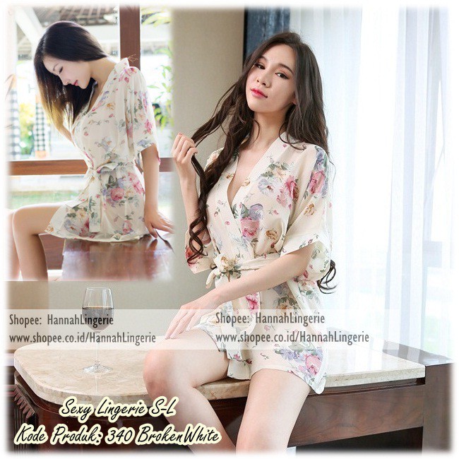 S M L Kimono Lingerie Baju Tidur Seksi Transparan Sexy Baju Malam Pertama Seserahan 340 341 341 Shopee Indonesia