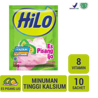 

[PRODUK LDH8U] (E) Hilo Sachet PISANG IJO All Variant 14 gram white /Banana/ Taro/ Avocado/ Coklat/Hazelnut QZ7