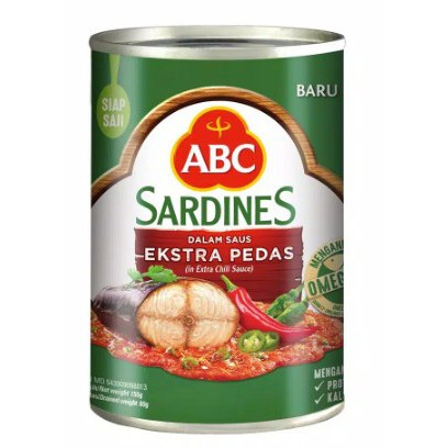 

ABC Sarden Saus Extra Pedas 155 g