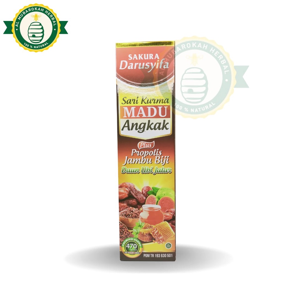 

Sari Kurma Madu Angkak Propolis Jambu Biji 470gr