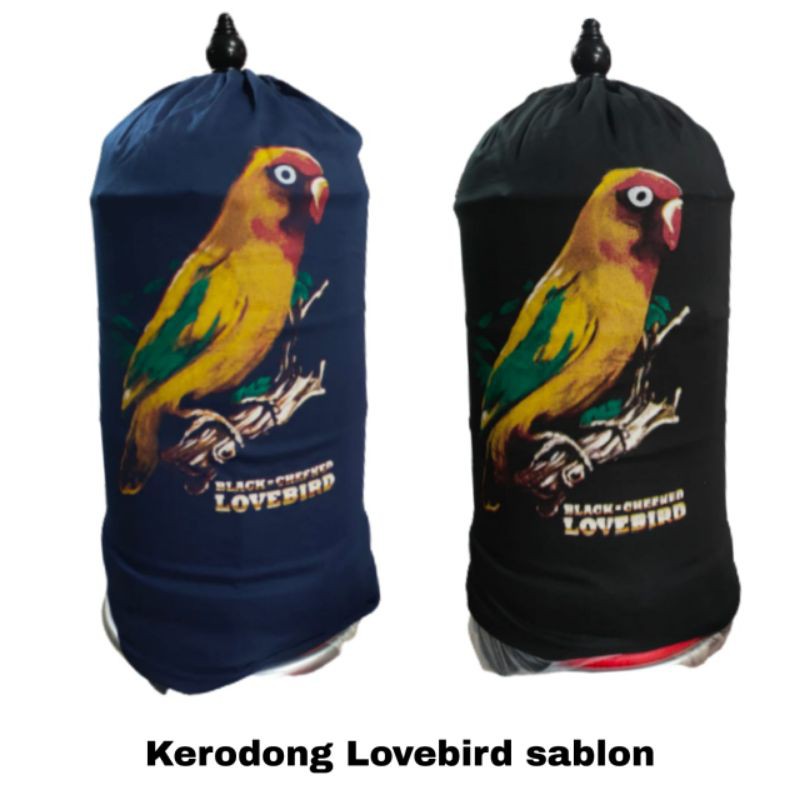 kerodong lovebird kopral sablon burung