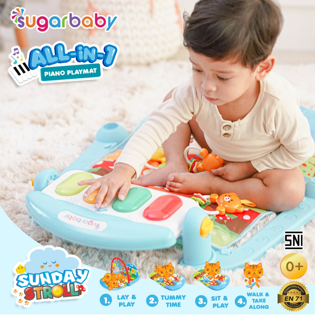 Sugar Baby Piano Playmat Musical Playgym play gym / Baby Playmat Alas Bermain Bayi Makassar