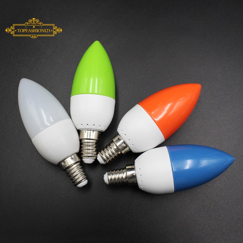 Lampu Bohlam Lilin LED Fitting E14 150LM Warna Merah Biru Lampu Bohlam Lilin LED Fitting E14 150LM Warna Merah Biru