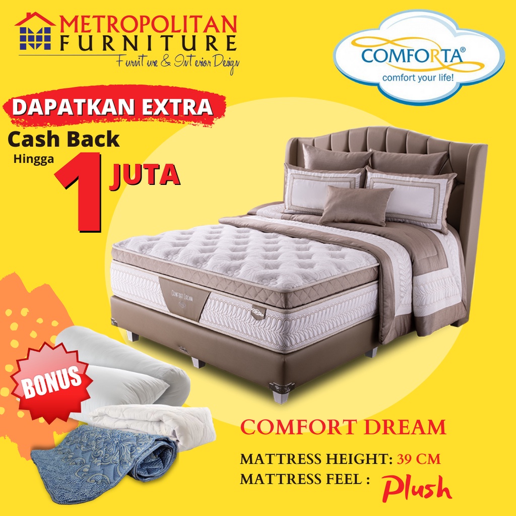 Kasur Springbed Comforta Comfort Dream FULL SET Spring bed matras