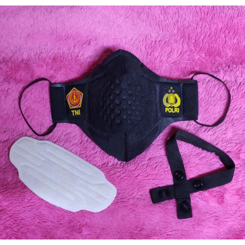 MASKER TOMO LIFEMASK TNI POLRI FILTER N95 KARBON AKTIF PREMIUM EKSKLUSIF