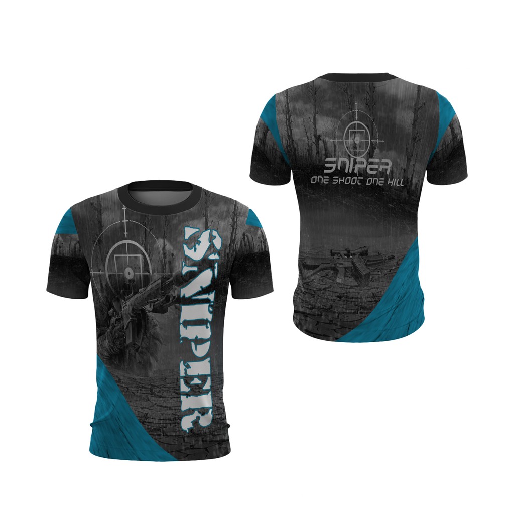 Kaos Sniper Pria | Kaos Sniper | Kaos Motif Sniper | Kaos Sniper FullPrint
