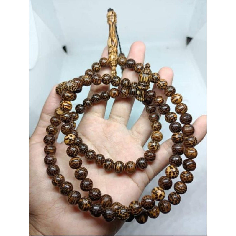 TASBIH KAYU LIWUNG HITAM ASLI 8MM/TASBIH 99 BUTIR KAYU LIWUNG