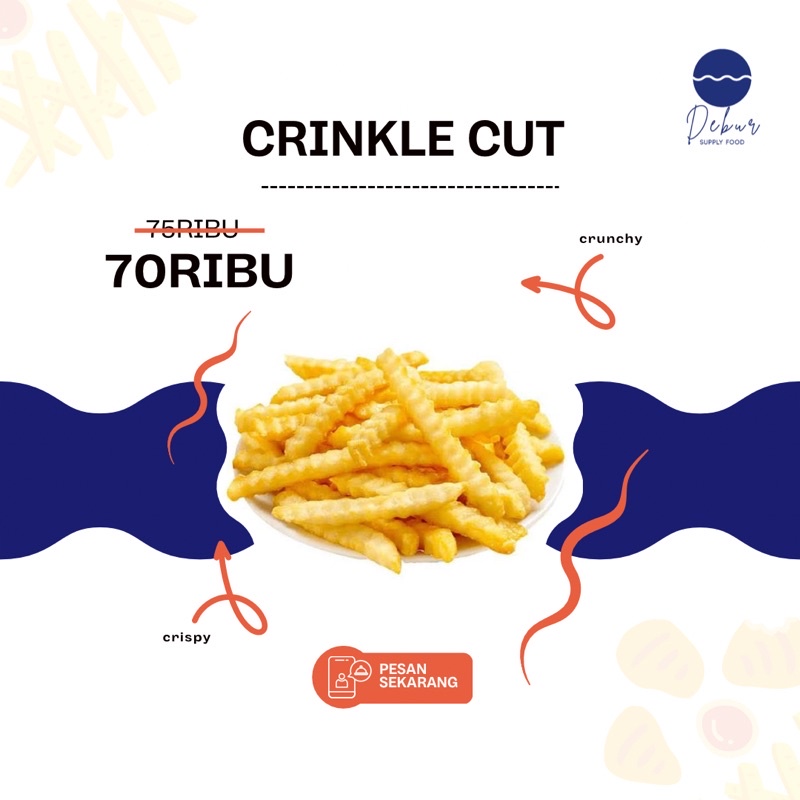 

Kentang Crinkle Cut 2.5 Kg