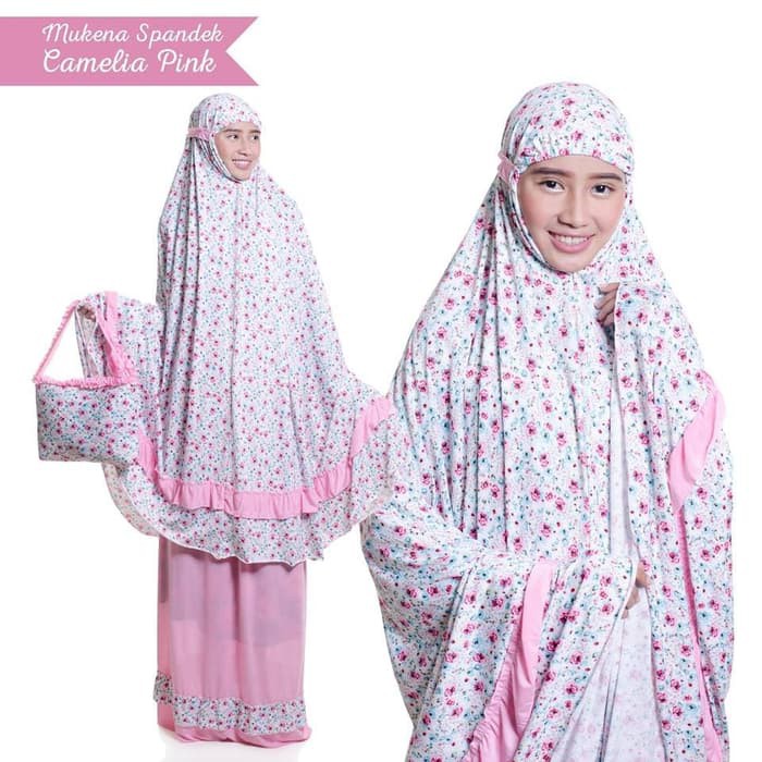 Terbaru Terbaru Mukena Dewasa Spandek Camelia (Jersey/Kaos)