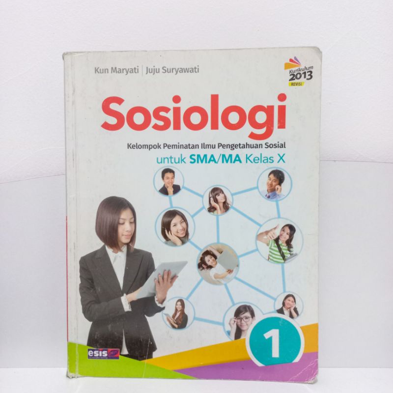 Buku Pelajaran Sosiologi Kelompok Peminatan Kelas 10 ESIS Penerbit Erlangga K13 / Buku Cetak Paket u