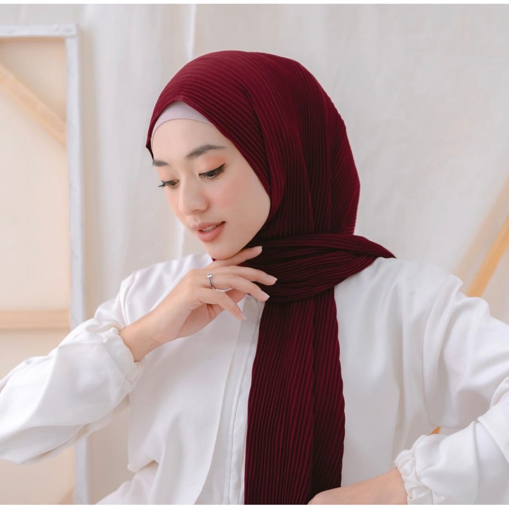 Pashmina Plisket Shawl / Hijab Havana Muslimah