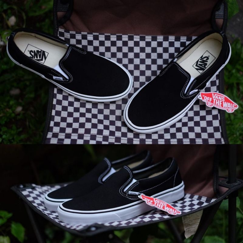 Vans Slip On Black White Classic Original