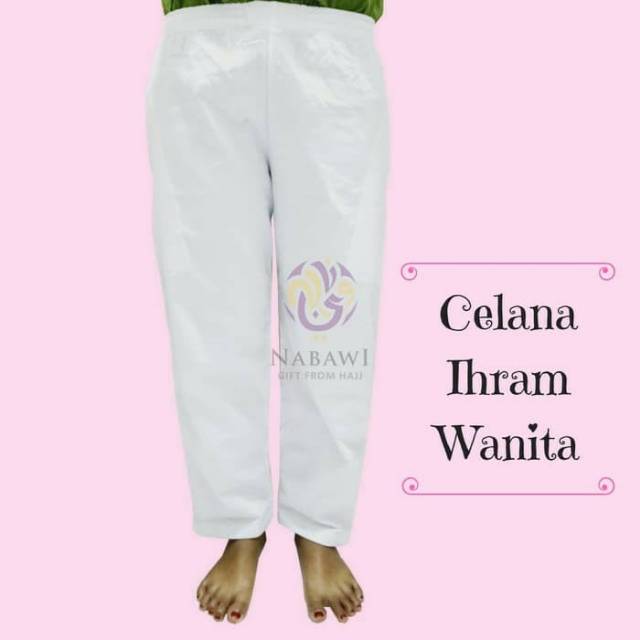 Celana ihrom wanita putih haji dan umroh