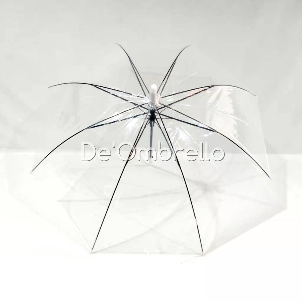 (NF-8)Payung Transparan Korea Jepang Bening Umbrella Transparant PREMIUM UMBRELLA