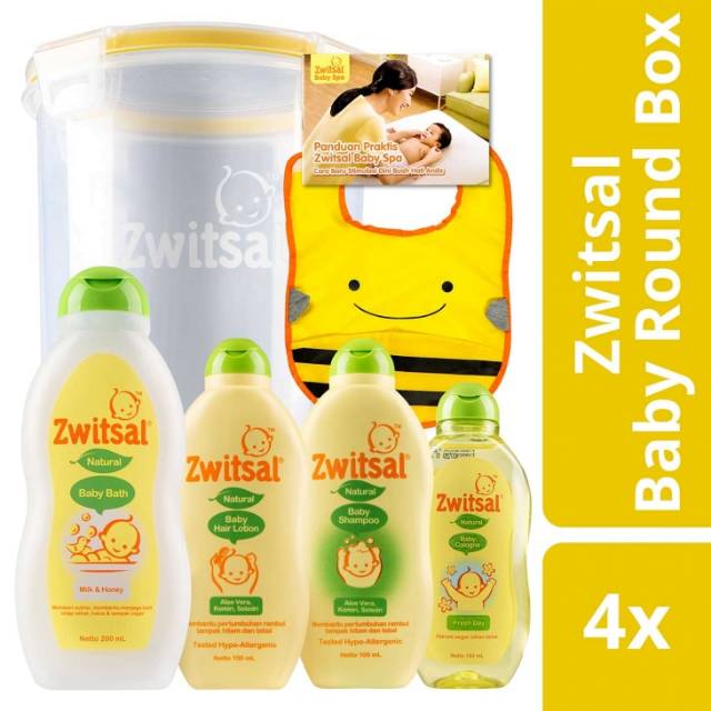 ZWITSAL BABY ROUND BOX / BABY SPA SMALL GIFT BOX / NATURAL BASIC PACK