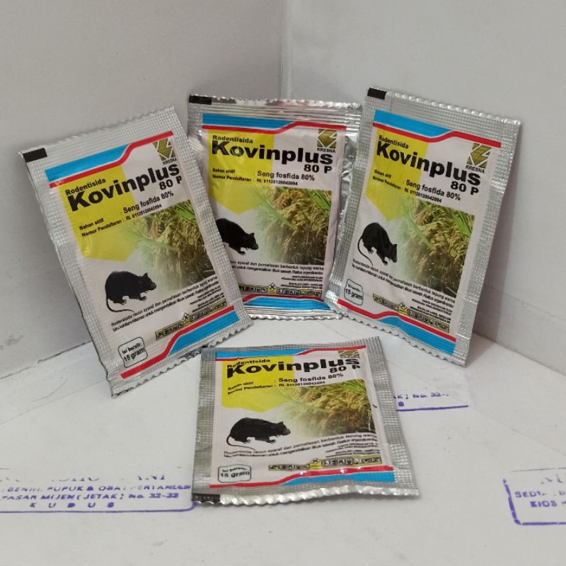 KOVINPLUS 80 WP 15 GR RODENTISIDA