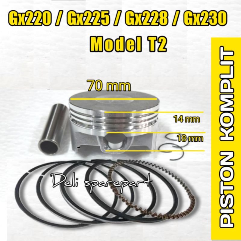 Piston komplit piston seher gx220 gx225 gx228 gx230 gx240 std