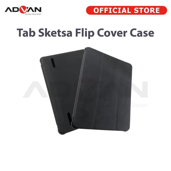DISCON  Advan Tab Sketsa Flip Cover Case Murah
