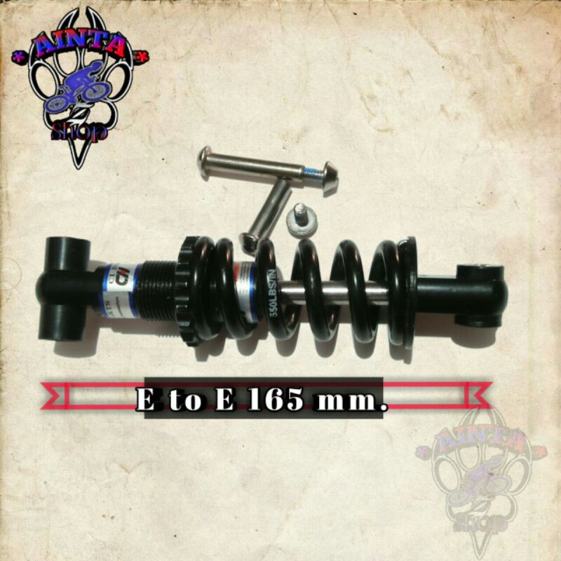 Rear shock e to e 165mm 550Lbs / skok sepeda / shock sepeda BMX,MTB