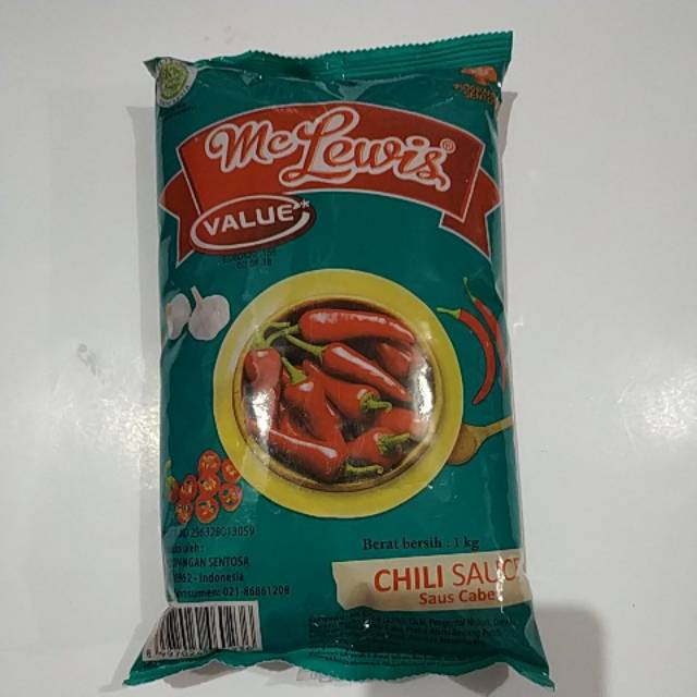 

Saus Cabe Mclewis Chili Sauce Saus Sambal 1 kg