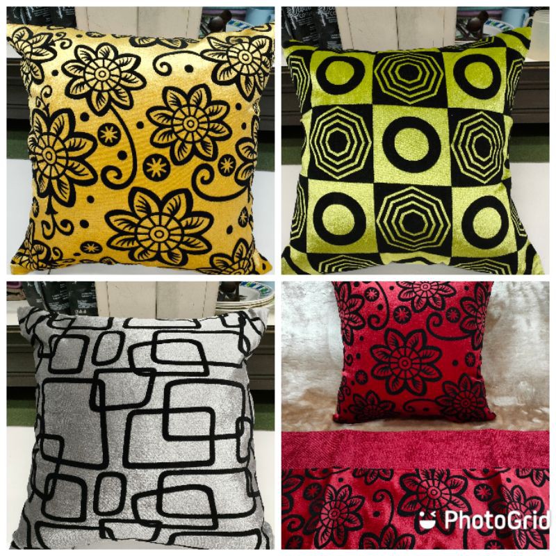 Sarung bantal sofa set 45x45 free taplak meja