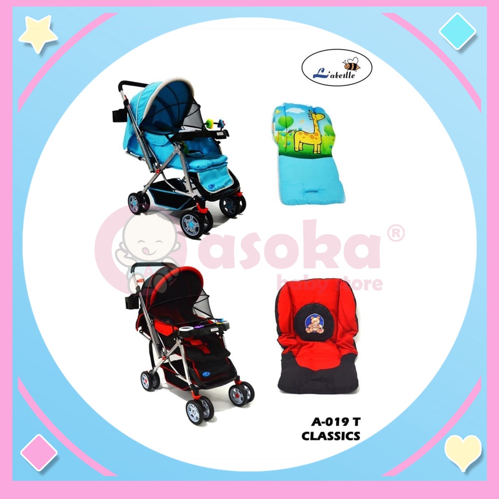 Stroller Baby Labeille Classic A019 - Kereta Dorong Bayi Anak ASOKA