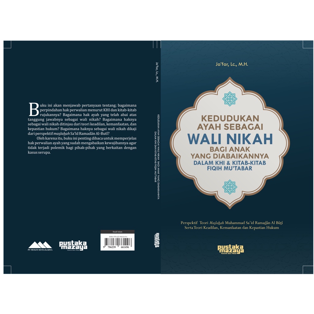 BUKU KEDUDUKAN AYAH  SEBAGAI WALI NIKAH