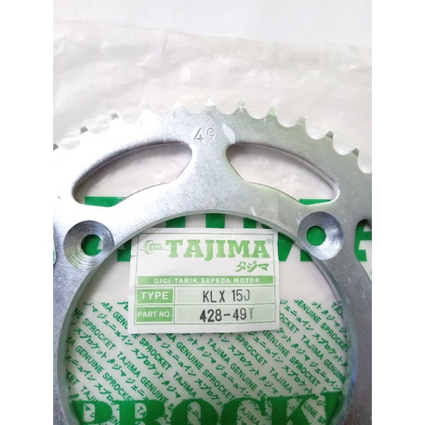 gir gear belakang klx 150 dtracker 49 428 tajima bukan TK sss xtreme