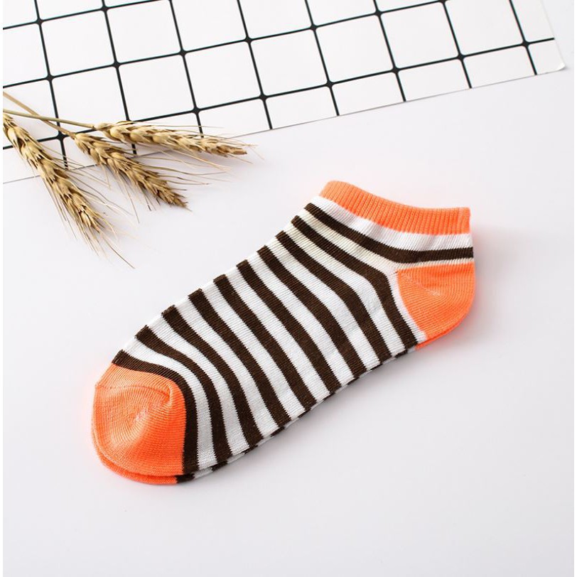 Kaos Kaki Wanita Garis Unisex Fashion Japan Kaos Kaki Pendek Wanita Ankle Socks Import Kaos Kaki Wanita IMPORT Semata Kaki Kaos Kaki Ankle Stripe Kaos Kaki Perempuan Kaos Kaki Mata Kaki Stripe Warna Warni