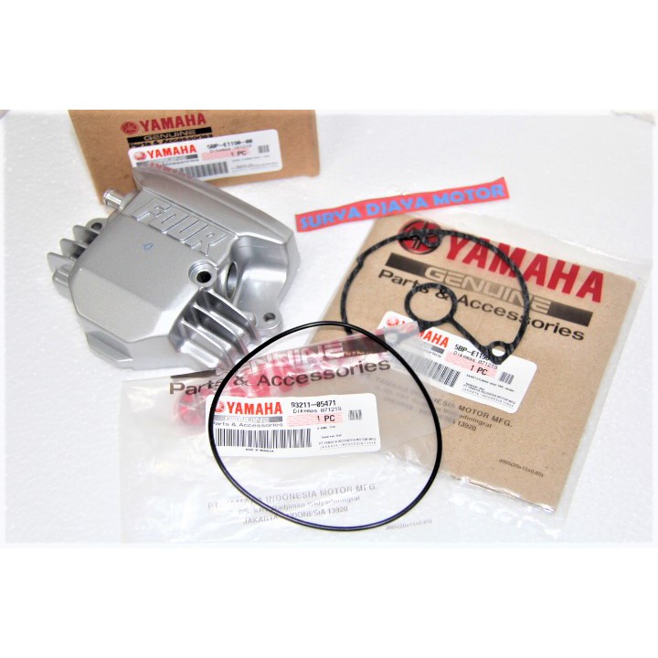 COVER FOUR TUTUP SENTRIK RANTAI KETANG PLUS PAKING ORING SCORPIO ORIGINAL 5BP-E1190-00 5BP-E1196-00 