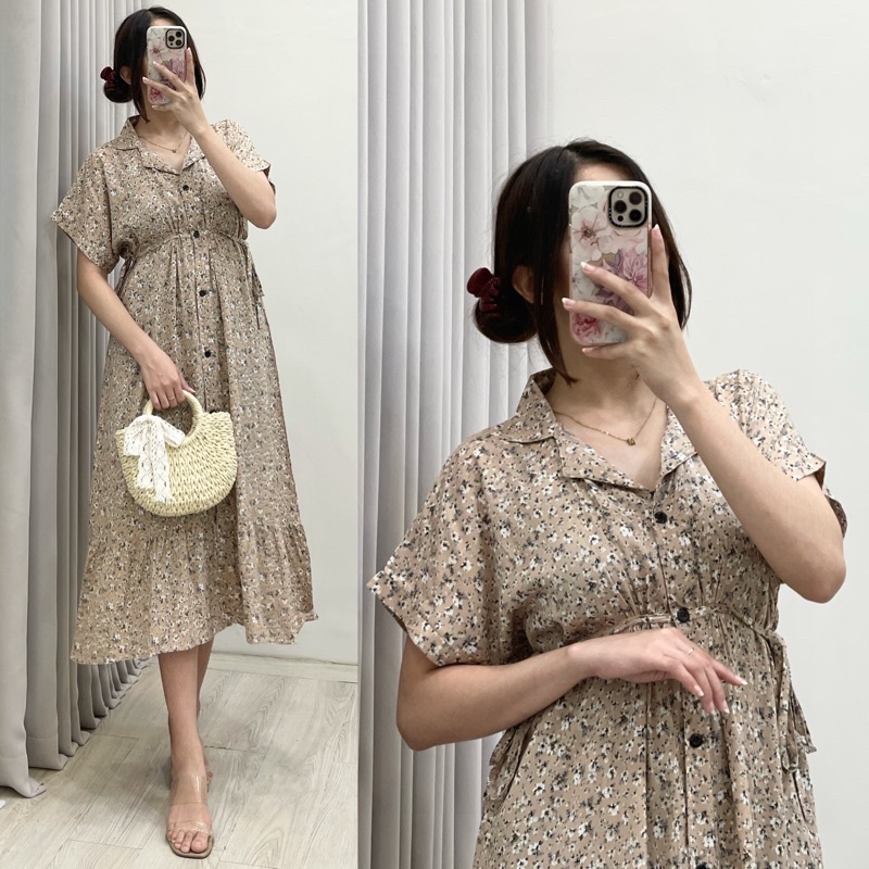 Daster Amariel Vibi Homewear-Vib: Creme Camo