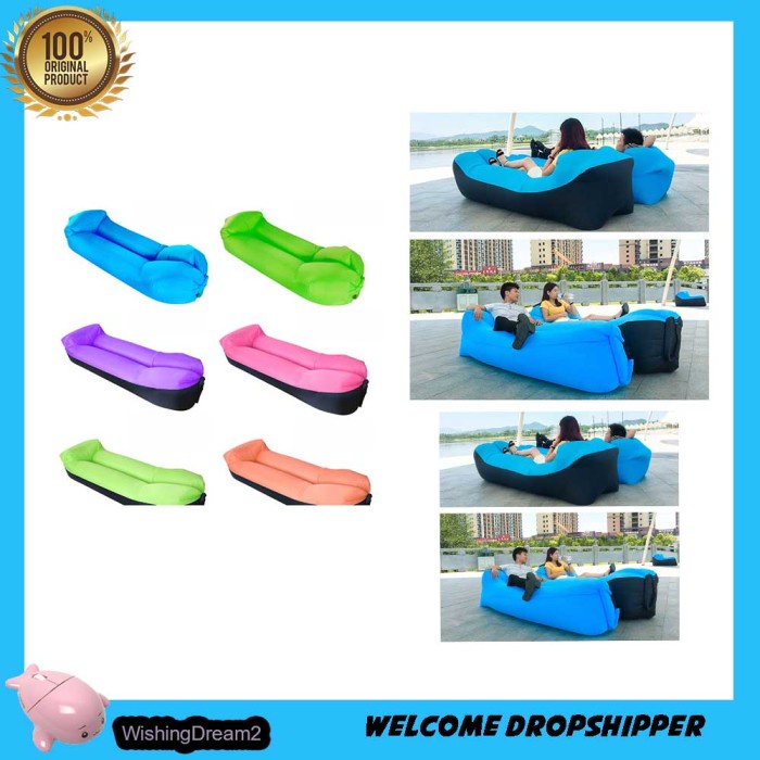 Kasur Bantal Angin Lamzac Lazy Bean Bag Santai 200 x 55 CM