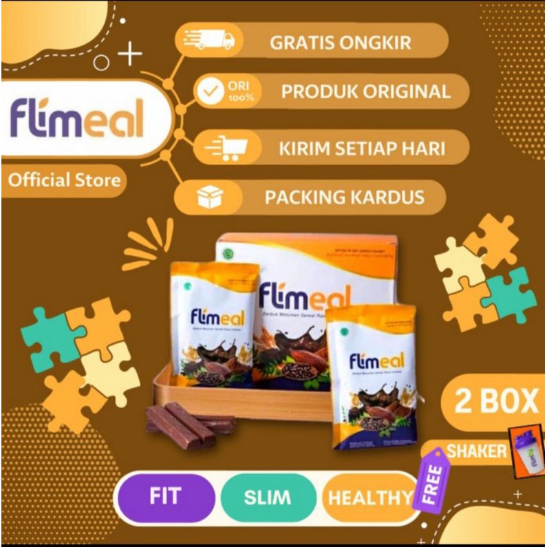 Flimeal Meal Replacement by Flimty 5 Sachet BPOM Original