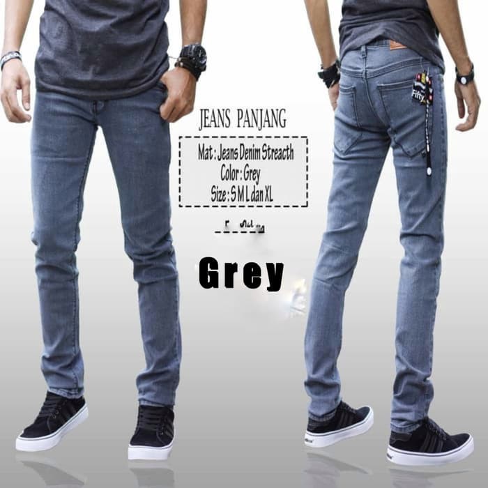 Zara Man Original Celana Jeans Denim Cowo Branded OX337  Panjang Jeans Skinny Cheap Monday