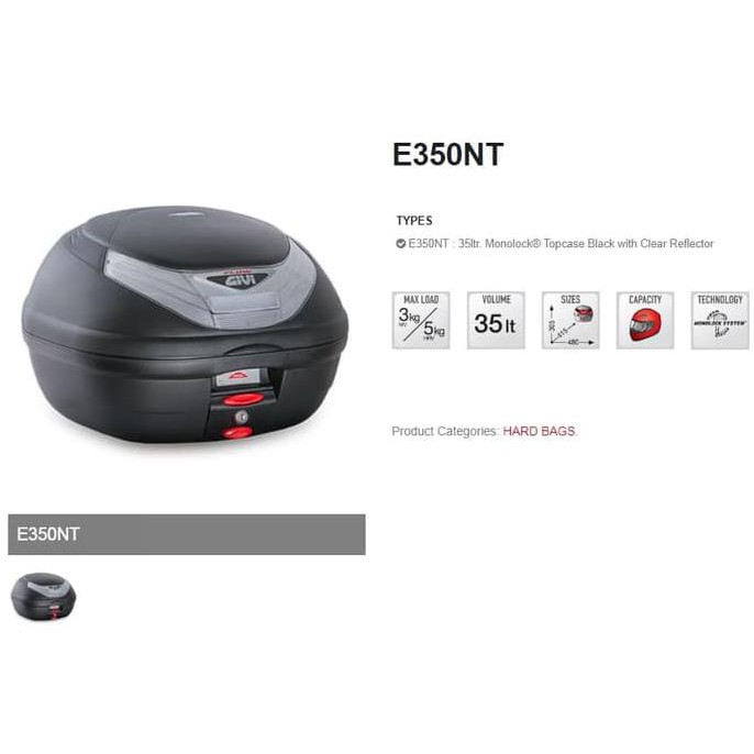 $251‡ Box Motor Givi E35 E35Nt E35 Nt E350 Nt No Stop Light ‘