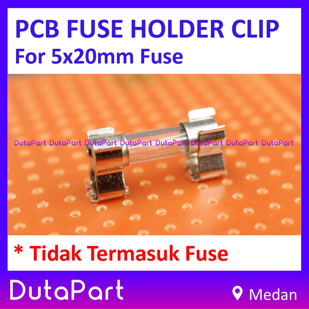 PCB Mounting Fuse Holder Clip Rumah Sekring Sekering 5x20mm Harga 1 Pc