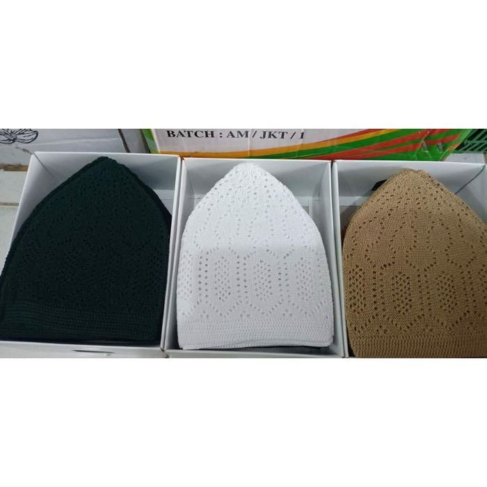 PECI HAJI SOYLU MERCAN ORIGINAL TURKI KOPIAH RAJUT MERCON