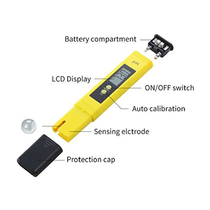 pH Meter Digital Kalibrasi Otomatis Auto Calibration Hidroponik