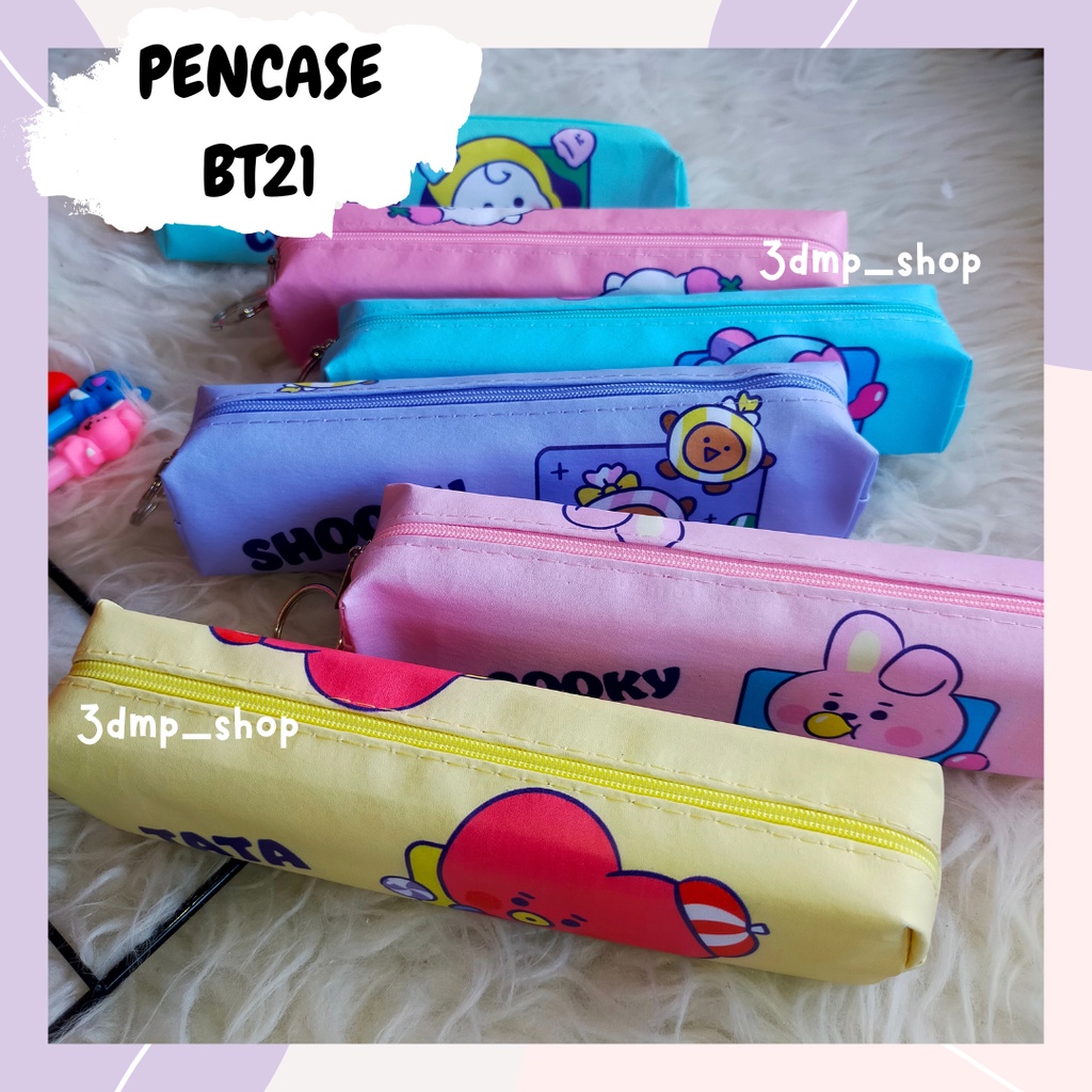 Pencase BT21 BTS Chimmy rj mang shooky cooky tata