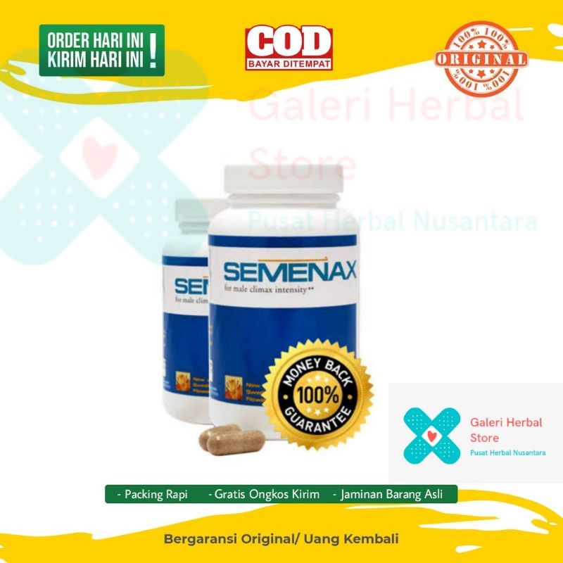 Terbaik Semenax-isi 90 kapsul 100% original aman berkhasiat dan berkualitas