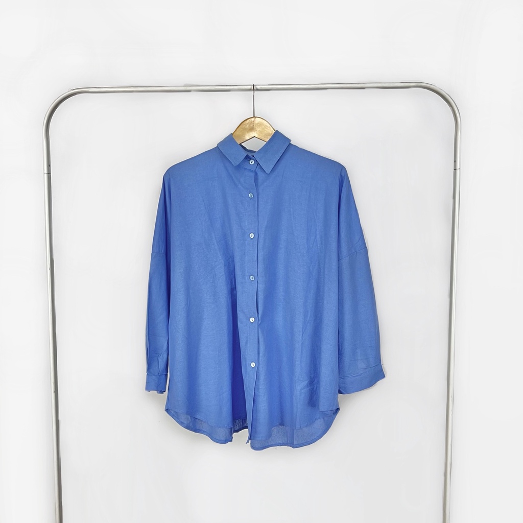 Kemeja Wanita Fienna Linen-Denim