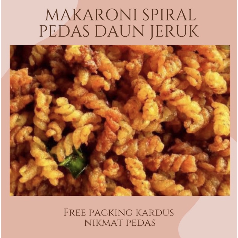 

MAKARONI SPIRAL PEDAS DAUN JERUK 250gr