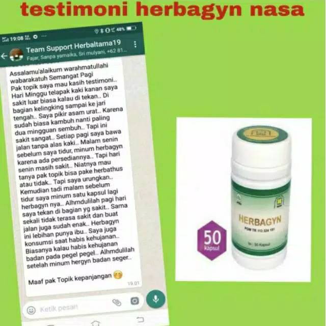 Herbagyn Nasa Obat herbal kolesterol