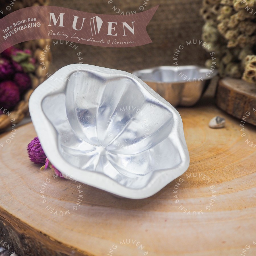 6 PCS CETAKAN SURYA LOYANG MINI SAKURA CUP SMALL / KUE KARAMEL KUKUS