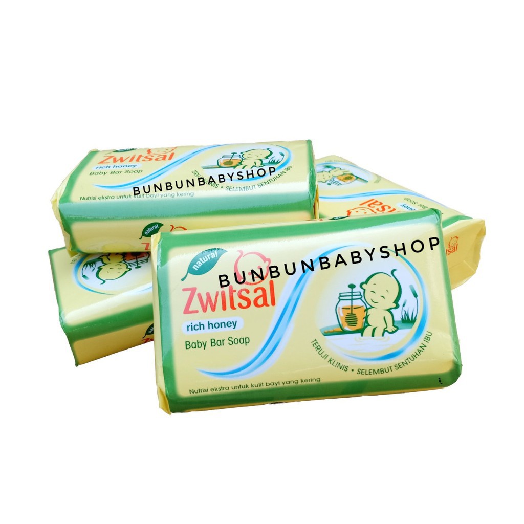 Sabun ZWITSAL RICH HONEY Batang Baby Newborn Perlengkapan Mandi Bayi Baru Lahir Murah Body Wash