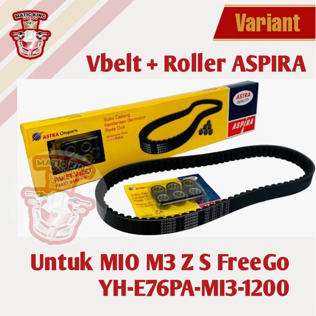 Vanbelt v belt Vanbelt fanbelt kit set assy Mio Nmax Aerox Lexi X Ride Fino FreeGo Gear Xeon ASPIRA ASTRA OTOPARTS