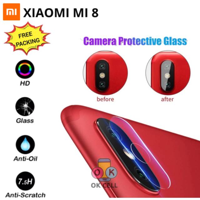 Tg Anti Gores Kamera Xiaomi Mi 8 Tempered Glass Lens Camera Belakwng Premium