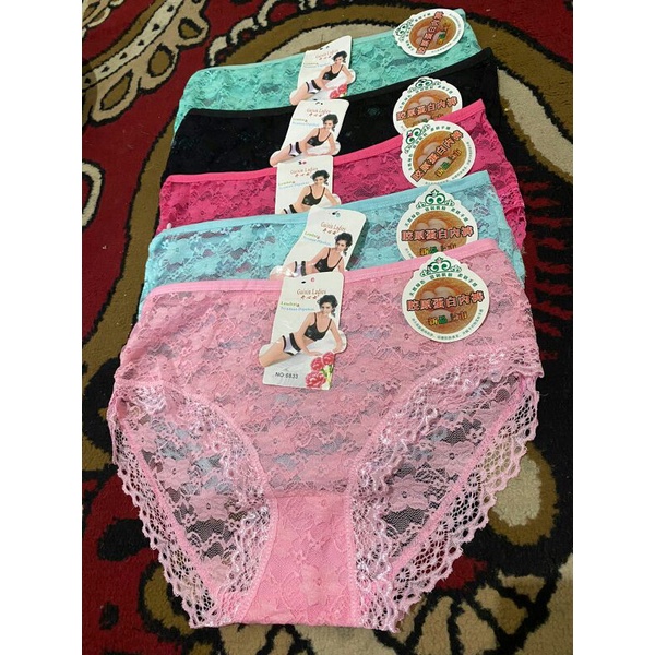 celana dalam wanita full brokat /cd renda jumbo fit L-XXL termurah